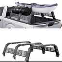 VEVOR Overland Truck Bed Rack, 54.3-68.3 in Width, Adjustable Overland Bed Cargo Rack with Sidebar and 900 lbs Static Load Capacity, Heavy Duty Steel, Compatible with Full Size and Mid-Size Trucks