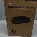 OPNICE Desk Organizer and Accessories, 2-Tier Computer Monitor Stand Riser with Drawer and 2 Pen Holders, Laptop Stand, Office Desk Accessories for Office Supplies, Black (Black 1-Pack)