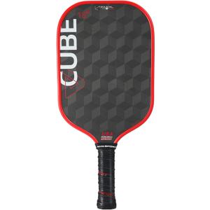 AMA Sport TRIAXIAL Cube Pickleball Paddle with AngleSpin 18K Carbon Flex -18K Carbon Fiber Face-Fully Encased Carbon Thermoforming-16mm Control Paddle Racket-MAX Spin-Includes Paddle Cover