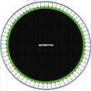 Zoomster Replacement Jumping Mat, Fits 14FT Round Trampoline Frame with 72 V-Hooks, Using 6.5-7" Springs 149" Premium Trampoline Mat (Spring not Included)