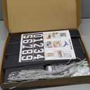 4FT Marquee Light Up Numbers, Black Giant Marquee Number Big Mosaic Number for 40th Birthday Party Decorations Backdrop 40 Anniversary Decor, Pre-Cut Frame Large Number 40