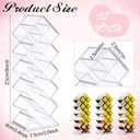 2 Pack Acrylic Lipstick Holder Organizer 32 Slots Clear Lip Gloss Holder Organizers Stackable Fish Shape Lipsticks Tower Lipstick Case Display Stand Storage Box for Makeup Cosmetic Vanity drawer