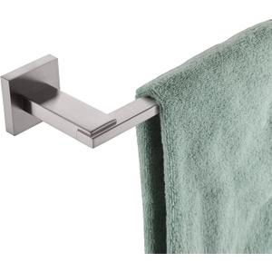 KOKOSIRI 32 Inch Bath Towel Bars Bathroom Towel Racks Towel Holder Towel Rods Kitchen Towel Hanger Bathroom Accessories Stainless Steel Wall Mounted Satin Nickel B4006BR-L32
