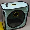 Pet Dog Cat Drying Box, Portable Pet Dryer Cage, Portable Foldable Cat Drying Room Pet Dry Room Pet Hair Dryer, Anti Hair Flying Drying Crate Cage Grooming House Dryer Cage for Pets Cats Dogs(Green)