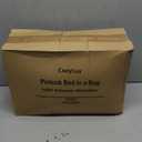 CozyLux King Size Comforter Set Khaki, 7 Pieces Pintuck Bed in A Bag Khaki Comforter King Size, Pinch Pleat Bedding Set with All Season Comforter, Sheets, Pillowcases & Shams