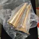 VIJIV Gold Flower Vase for Centerpiece Table Decorations Wedding Reception Decor, 21.3 Inch Tall Metal Vase for Feather Flower Holder Stand Floral Arrangement Gatsby Party Dinner Event Hotel