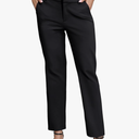 Urban CoCo Women's Elastic Waisted Dress Pants Business Work Casual Stretch Slacks with Pockets, Size M
