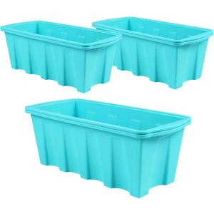 Ice Block Mold for Ice Bath - Extra Large Ice Block Mold,3-Pack Ice Bath Ice Mold, 15lb Ice Block, Ice Maker for Cold Plunge or Coolers, Reusable Steel Reinforced Silicone Molds, Cold Plunge Ice Mold