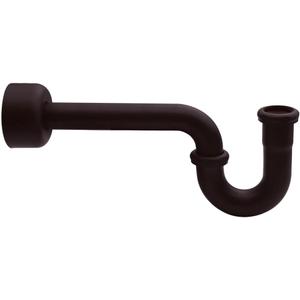 Westbrass A401-1-12 1-1/4" x 1-1/4" P-Trap with High Box Flange, Oi Rubbed Bronze