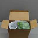 Canlierr 10 Pcs St. Patrick's Day Decorations Table Centerpiece Artificial Daisy Four Leaf Clover Branches with Vase Set Green Floral Arrangements for Home Farmhouse Party