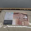 Madison Park Cozy Comforter Set Casual Blocks Design All Season, Matching Bed Skirt, Decorative Pillows, King(104"x92"), Dallas Corduroy, Taupe Brown, 7 Piece