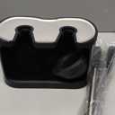 UMIEN Toilet Brush and Plunger Set 18-in - Updated 2025 No-Rust - Stainless Steel Design - Long Handles - with Freestanding Canister (Satin Nickel)