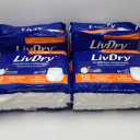 LivDry Adult Incontinence Underwear, Extra Absorbency Adult Diapers, Leak Protection, Large, 72-Pack