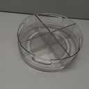 Oizeir Lazy Susan Turntable - Clear Acrylic, Removable Sections, Rotates 360 Degrees. Easily Organize Your Fridge, Cabinet or Counter. Great Carousel Storage for Food, Spices, Cosmetics. (4-Sections)