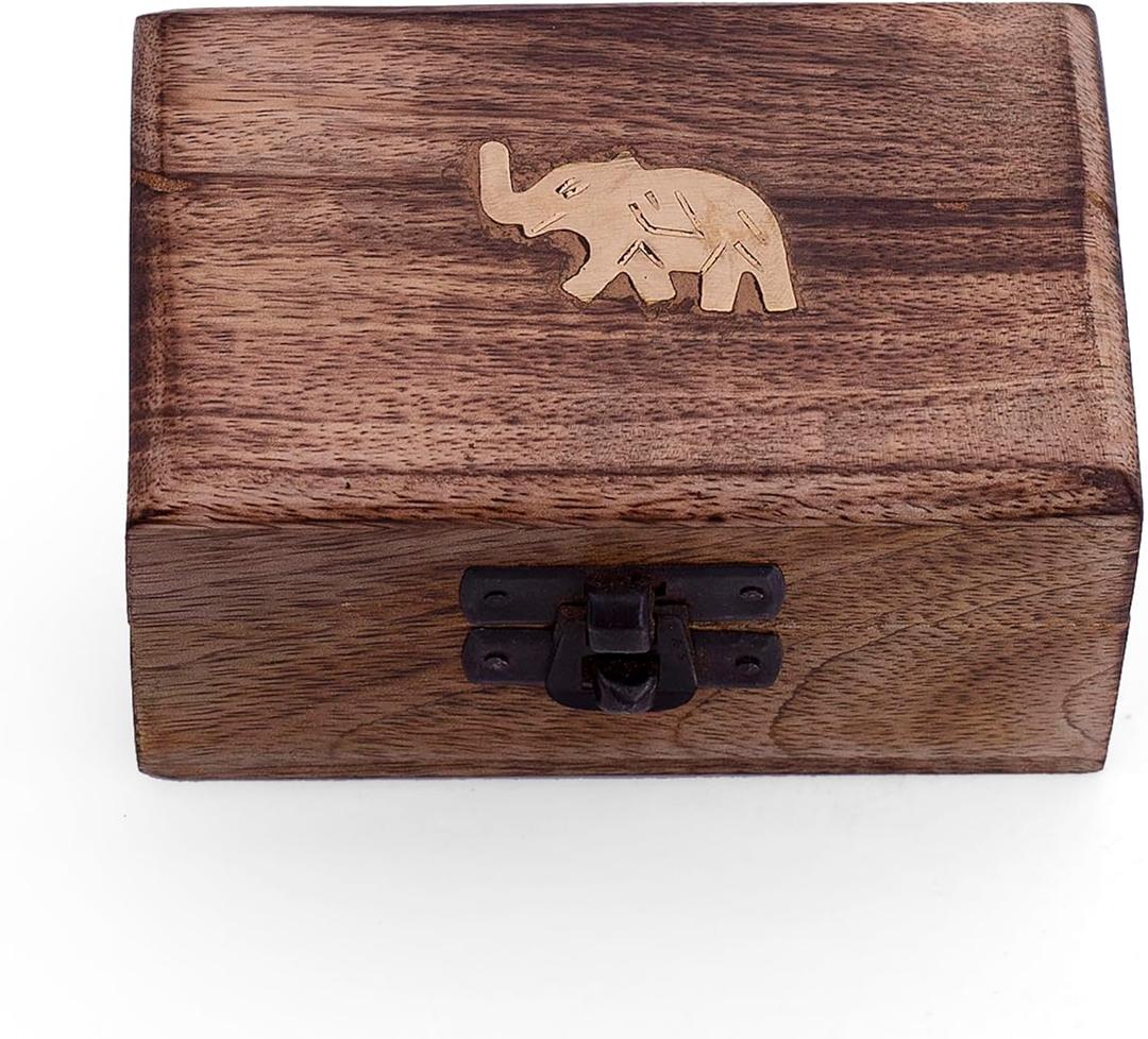 Great Birthday Gift Ideas Handmade Decorative Wooden Jewelry Box Jewelry Organizer Keepsake Box Treasure Chest Trinket Holder Watch Box Storage Box Housewarming Gifts Women