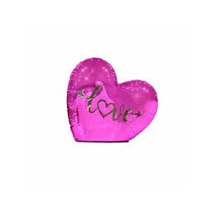 HH LIGHT UP HEART DECOR 7.7 IN PINK, Pack of 2