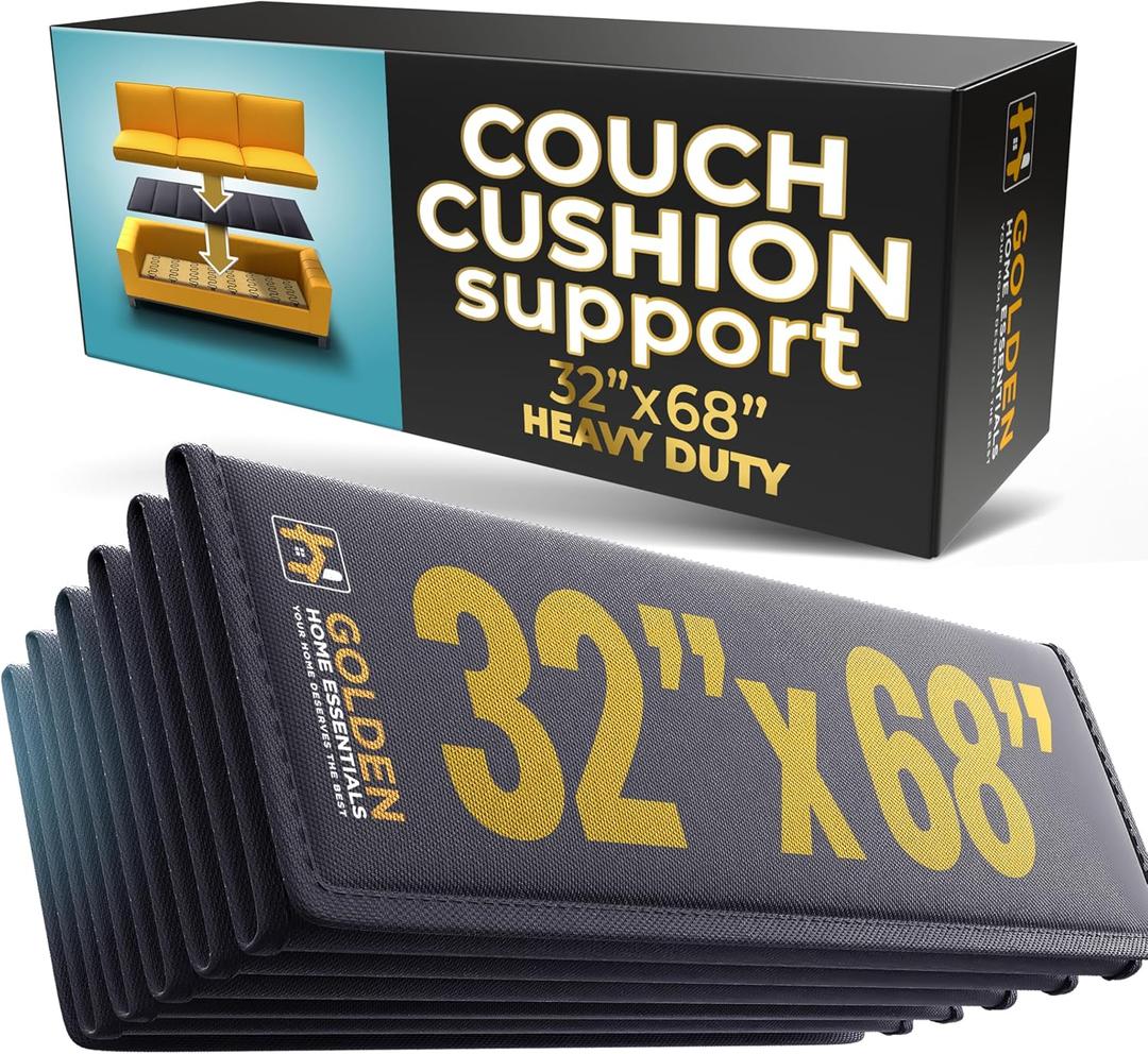 XXXL Heavy Duty Couch Support for Sagging Cushions - 32in x 68in Extra Wide Sofa Cushion Board - 0.4in Saggy Cushion Support for Seat