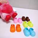 2 x sunla 10 Pairs Doll Shoes for 17cm Dolls, Cute Mini Shoes Accessories for 17cm Dolls Sitting Standing Series, Silicone Doll Rain Shoes Boots