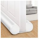 MAXTID Double Door Draft Stopper White 32Inch, Weather Stripping Door Seal, Door Sweep for Exterior & Interior Doors Door Bottom Seal Dust and Noise Insulation Large Door Draft Guard of Doors