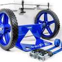 Cooler Wheel Kit for Yeti, RTIC, Igloo and most other brands - Cooler Cart - Easy-to-install Dolly With Wheel Attachment - Durable, Rust-Resistant Powder-Coated Stainless Steel