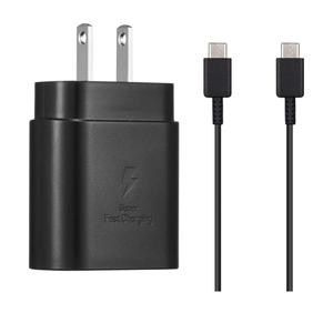 PRO 25W Wall Charger Compatible with Samsung Galaxy S25 Ultra/S25/S25+/S25Plus/S25FE Adaptive Quick Fast Charger with USBC 5ft Cable (Black 1.5M)