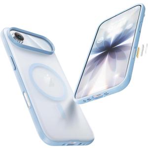 Maledan Sky Blue Case for iPhone Air 6.5" (2025) with Camera Control, Compatible with Magsafe Magnetic Case Slim Anti-Slip Shockproof Military Protection Phone Cover for Apple iPhone Air Accessories