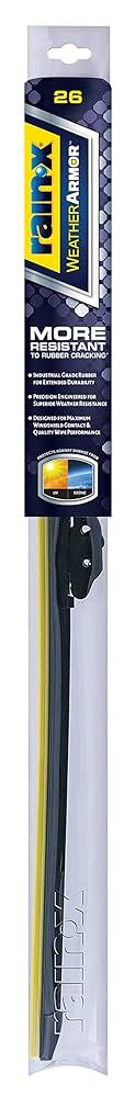 Rain-X 830226 WeatherArmor Beam Wiper Blades, 26 Inch Windshield Wipers (Pack of 1)