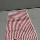Farmhouse Ticking Stripe Red Pillow Cover, 18" x 18", Home Décor Accent Pillow Case w/Rick Rack