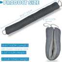 Door Draft Stopper 36 Inches Length x 4 Inches Width, Weighted Under Door Noise Blocker, Heavy Duty Under Door Draft Blocker Bottom Door Seal Noise and Air, Door Guard Saving Energy - Gray
