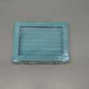 Vicoter Rings Organizer Tray 7 Slots Velvet Jewelry Earring Storage Box with Transparent lLd Jewelry Display Case for Girls Wife Mom Women (Light Blue)