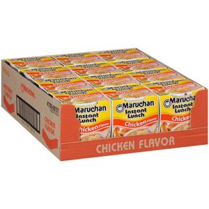 Maruchan Instant Lunch Chicken Flavor, 2.25 Ounce (Pack of 12) (EXP 09/29/26)