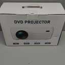 DVD Projector Portable Built in DVD Player HD 1080P Supported Movie Projector for Outdoor Use Compatible with HDMI, USB, AV, TF, VGA, TV Stick