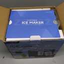 Ice Makers Countertop, 9 Ice Cubes in 6 Mins Portable Ice Maker, 2 Sizes of Bullet Ice (S/L) Small Ice Machine for Home Kitchen Camping (Onyx)