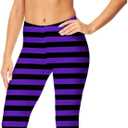 Deerose Halloween Women Costume Leggings Thanksgiving High Waist Tight Pants (Orange, S)