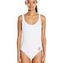 Body Glove Women's Standard Smoothies Noa Solid One Piece Swimsuit with Strappy Back Detail Medium Size White