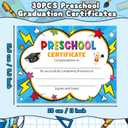 3 x JAPBOR Preschool Graduation Certificates for Kids - 30PCS Preschool Diploma Certificate Paper, Kindergarten Awards Diploma of Achievement for Printing, End of Year Student Reward Gifts School Supplies