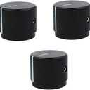 Guyker 3Pcs Guitar Aluminum Alloy Flat Top Control Knobs Dia. 6mm(0.24") Shaft Pots - Dome Tuning Potentiometer Knob Replacement Part for Electric Guitar or Precision Bass, black