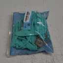 Women Sexy Crystal Rhinestone Bikini Set, Halter Triangle 2 Piece Swimsuit, High Cut Scrunch Butt Cheeky Bathing Suit (Small, Turquoise)