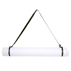 TRANSON Durable Poster Storage Tube with Straps 24"-40" Extendable for Blueprints, Artwork, Maps, Posters Color White