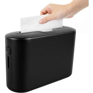 Countertop Paper Towel Dispenser,12.6"4.5" Large Non-Slip Bottom Napkin Dispenser Multifold Paper Towel Holder Dispenser with Visible Window Elegant for Kitchen Bathroom Toilet Hotel (Black)