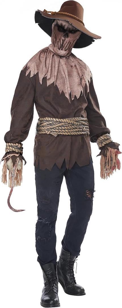 Costume Men's Killer in the Cornfield (Large/Extra Large, Brown)