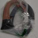 Steering Wheel Cover Standard Size 14.5-15 inch, Non-Slip Car Wheel Cover Protector, Breathable Microfiber Leather, Black and Ochre Brown