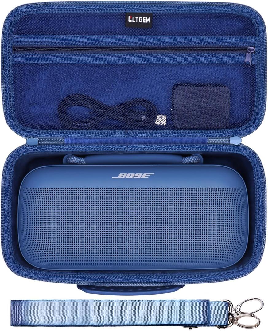LTGEM Case Compatible with Bose SoundLink Max Portable Bluetooth Speakers with Shoulder Strap, Blue(Case Only)