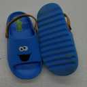 Sesame Street Clog Sandals with Backstrap - Open Toe Slides for Kids Girls and Boys - Sesame Sandal Slip-On Clogs Water Resistant (Sizes: 3-4 Infant / 5-10 Toddler / 11-12 Little Kid) (Blue - Cookie Monster)