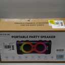 Party Bluetooth Speaker: 300W Peak Powerful Loud Stereo Sound Deep Bass, Large Portable Wireless Speakers with Subwoofer, TWS Dynamic Light Show 15H Playtime for Outdoor Camping Backyard Beach (Orange)