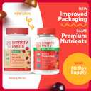 SmartyPants Organic Kids Multivitamin Gummies: Probiotics, Omega 3 (ALA), Vitamin D3, C, Vitamin B12, B6, A, K & Zinc for Immune Support, Biotin, Three Fruit Flavors, 120 Count (30 Day Supply), EXP: 01/22/2027