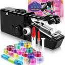 Handheld Sewing Machine, Easy to Use Portable Electric Sewing Machine for Beginners & Adults, Quick Stitch Small Sewing Machine Kit, Suitable for DIY, Fabrics, Clothes, Home & Travel
