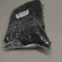 Black Cafe Blackout Curtains 36 Inch Length 2 Panels Set, Soft Solid Thermal Insulated Room Darkening Small Window Curtains for Kitchen Bathroom Basement, Black, Each, 40×29In