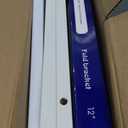 TEAMIX White Dual Monitor Riser for 2 Monitors-42inch, Wood Desktop Dual Stand with Metal Legs, Long Screen/PC/Laptop Storage,Computer Shelf TV Holder Home Office