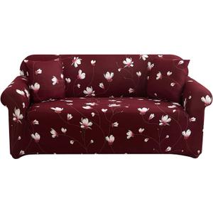 HOOBUY Printed Sofa Cover Stretch Couch Covers Patterned Sofas Seater Slipcovers for 3 Cushion Couch Set (US-MDXJH, 3 Seater/Large 2 Seater)